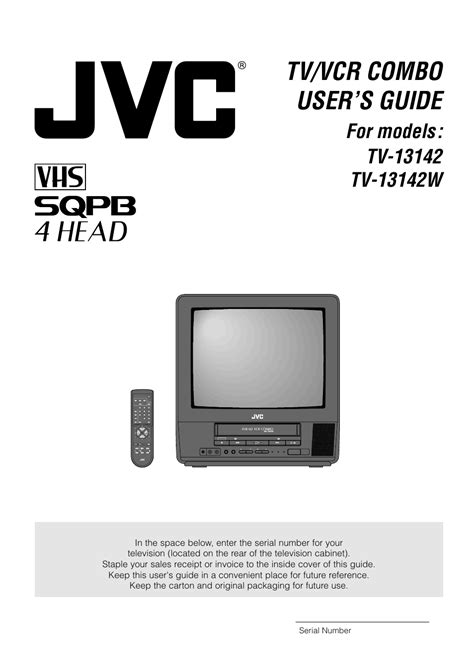 JVC TV 13142 User Manual | 54 pages | Also for: TV-13142W