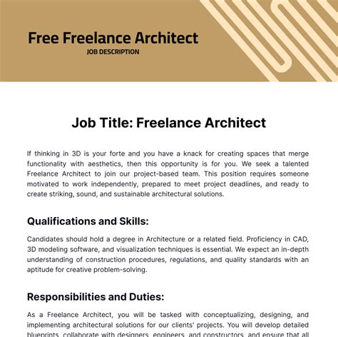 Architect Job Description Template at Emma Wilhelm blog