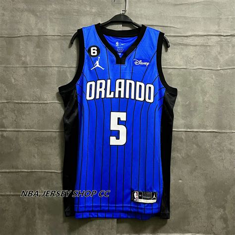 2022-23 Nova declaração mágica original da NBA Orlando Men Blue Edition ...