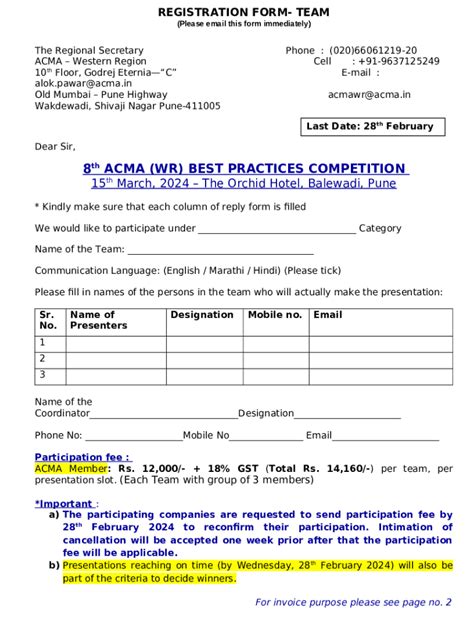 ACMA: Western Pennsylvania Chapter Doc Template | pdfFiller