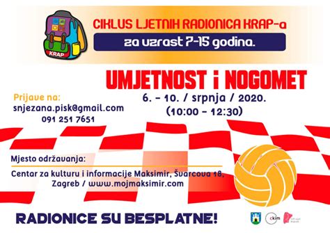 KRAP - KREATIVNE RADIONICE ZA DJECU - Centar Kulture