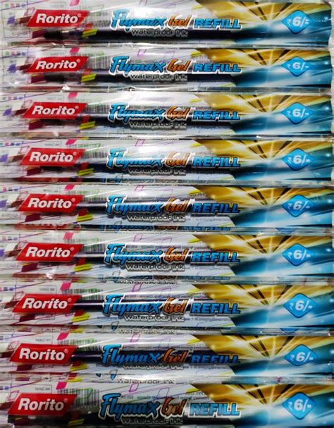 Rorito Truestore Flymax Gel Blue Ink Refills - Pack of 100 Pieces ...