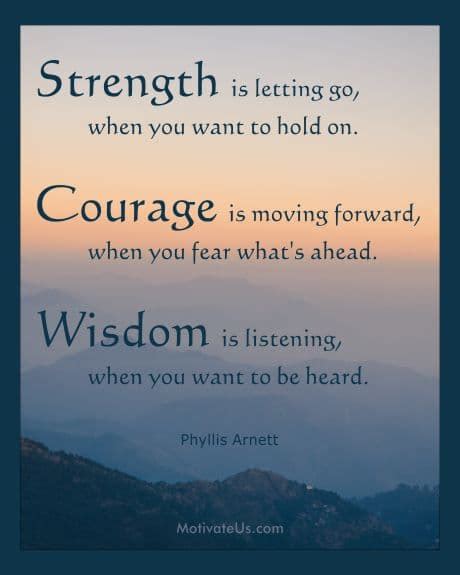 How Do You Define Strength? Courage? Wisdom?