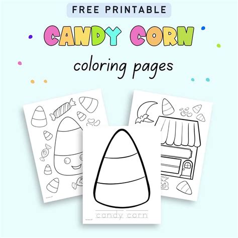 Candy Corn Printable Coloring Pages