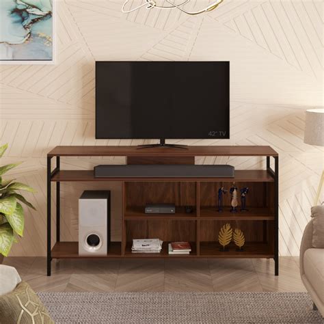 Duskin TV Entertainment Unit Set Top Box Stand/TV Cabinet with Shelves ...
