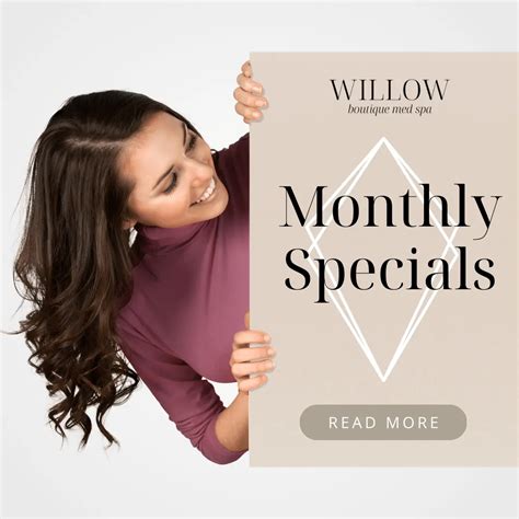 Specials | Willow Boutique Med Spa Specials | Avon, OH