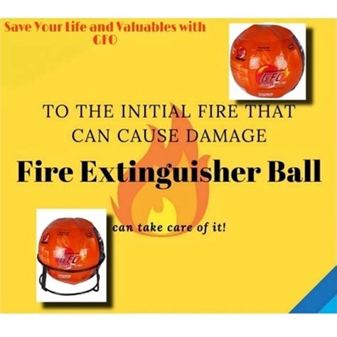 4971 GFO (Green Fire Ball) Automatic Fire Safety Ball for Office Schoo ...