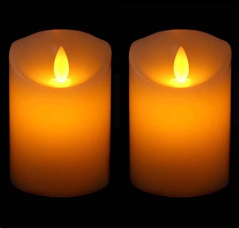 Saubhagya Global Acrylic Flickering LED Flameless Swing Candle Height ...