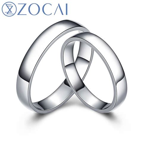 ZOCAI BRAND ETERNAL COMMITMENT REAL CERTIFIED HIS AND HERS WEDDING BAND ...