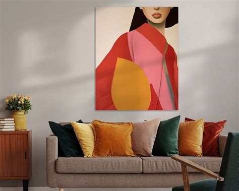 Colourful portrait, illustration in bright colours by Carla Van Iersel ...