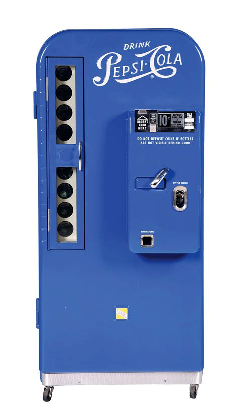 Lot Detail - 10¢ VMC MODEL 81 EMBOSSED PEPSI-COLA VENDING MACHINE.