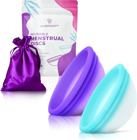 Ecoblossom Menstrual Disc - Set of 2 Reusable Period Discs - Premium ...