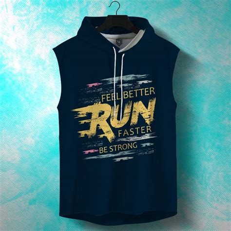 Men's Workout Hoodie FEEL BETTER HOODIE SANDO Sleeveless Run | Juxar