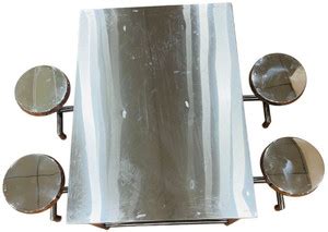HUB'S - INNOVATION SOLUTION Metal 4 Seater Dining Table Price in India ...