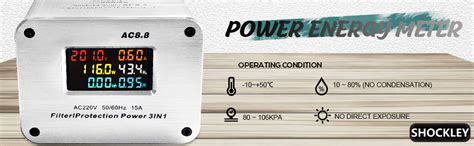 Shockley AC 80-300V 100A meter Voltage Current Power Factor Frequency ...
