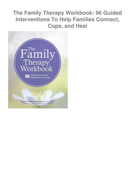 PPT - get (pdf) ‹download› The Family Therapy Workbook: 96 Guided ...