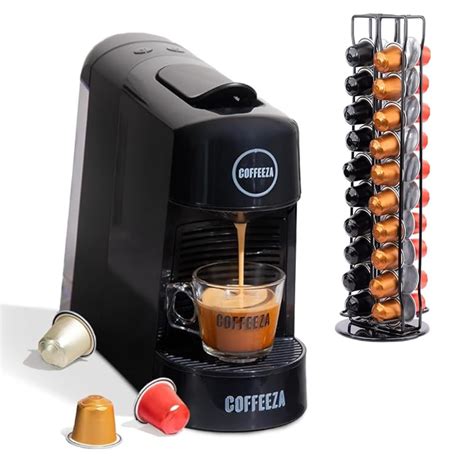 Buy COFFEEZA Finero Next Pod Coffee Machine with Capsule Stand (Combo ...