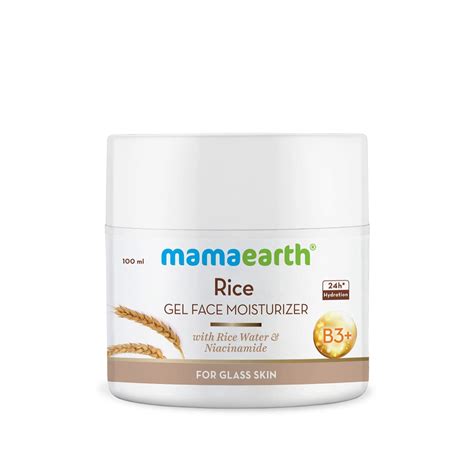 Mamaearth Rice Gel Face Moisturizer With Rice Water & Niacinamide for ...