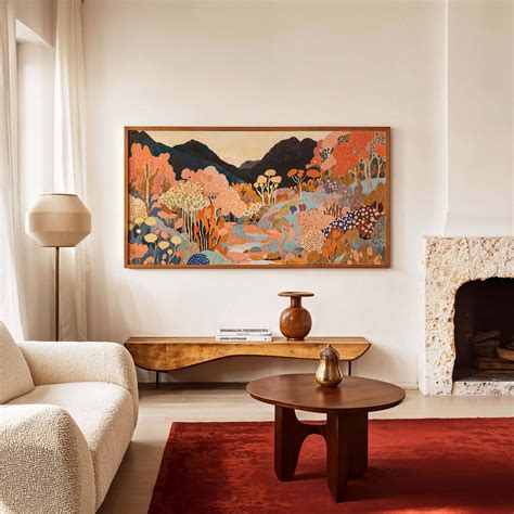 Abstract Landscape Canvas Print: Minimalist Wide Format Artwork - Etsy