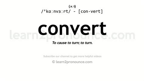 Image result for Convert Definition