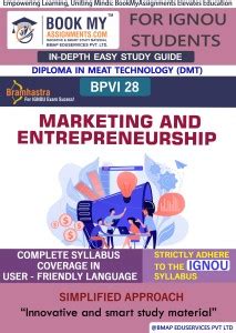 IGNOU BPVI 28 Marketing and Entrepreneurship Study Material (In Depth ...