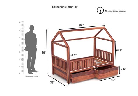 Buy Monark Bunk Bed (Teak Finish) Online in India | UrbanWood