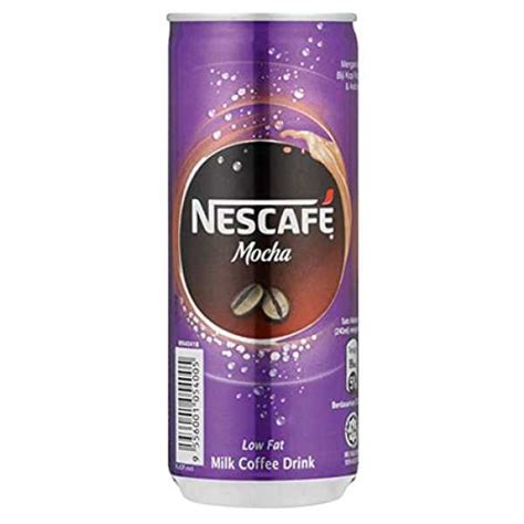 Nescafe Drink Mocha Can, Low Fat Milk Coffee Drink - 240 ML Price in ...