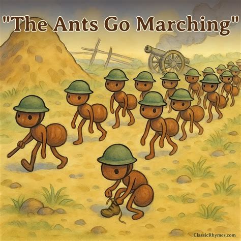 The Ants Go Marching: Lyrics, Meaning & Printable PDF - Classic Rhymes