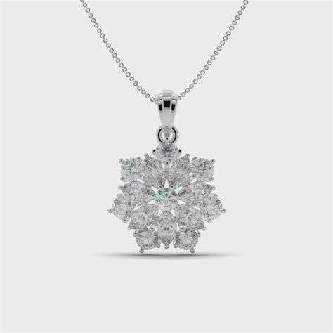 Cluster Floret Silver Pendant – RAASIL