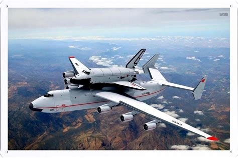 Aircraft Tin Sign Antonov An 225 With Buran Space Shuttle 15713 by ...