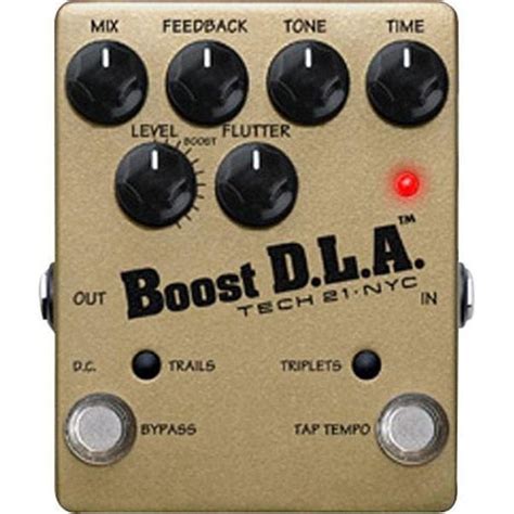 Tech 21 DLA-TT Boost D.L.A. Tap Tempo Guitar Effects Pedal – BAJAAO.COM