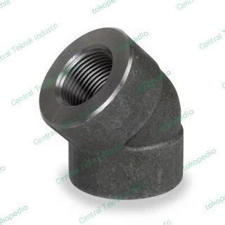 Jual Elbow Besi 1/2" inch Knee Carbon Steel Class 3000 Koneksi Drat NPT ...