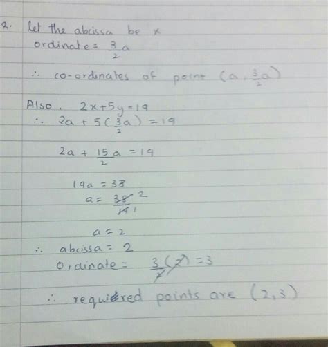 [Answered] Determine the point on the graph of the linear equation 2x ...