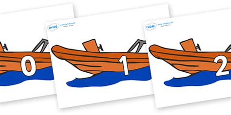 Numbers 0-100 on Lifeboats (teacher made) - Twinkl