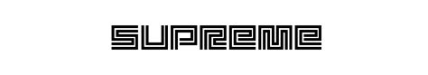 Image result for supreme font