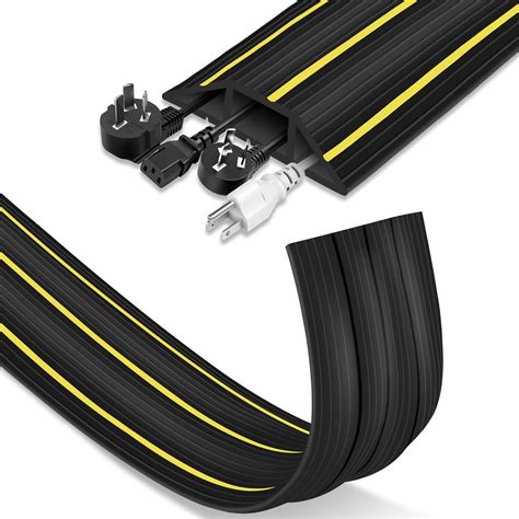 Amazon.com: 10 ft Floor Cord Cover, Heavy Duty Floor Cable Cover ...