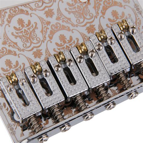 ⚡️Buy Maxbell Chrome Plated 6 Saddle Guitar Bridge For TL Guitar at the ...