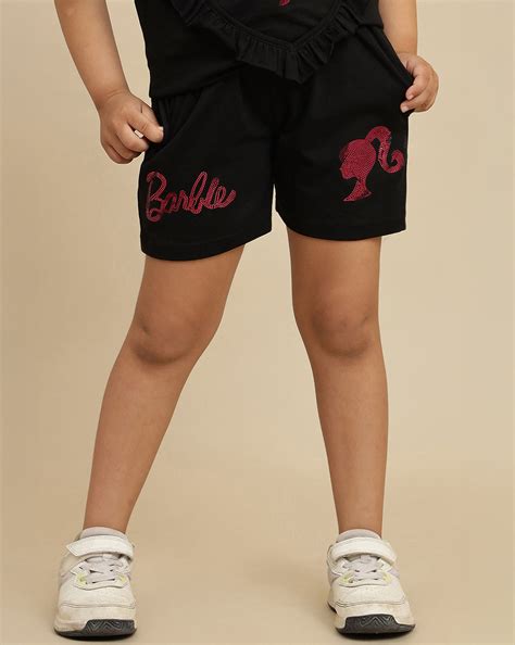 Barbie Printed Regular Fit Shorts For Girls – Kidsville