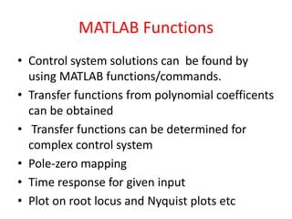 Image result for Time Domain Analysis of Control System MATLAB