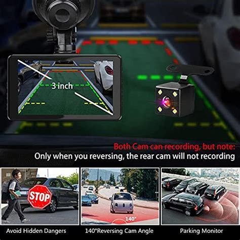 Dash Camera | Biuone Front and Rear Dash Cam for Cars with 32G Card ...