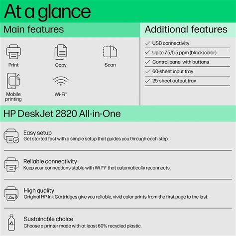 Buy HP DeskJet 2820 All in One Wi-Fi Inkjet Printer with Self Reset ...