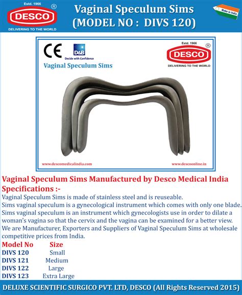 Vaginal Speculum Sims - Manufacturers, Suppliers & Exporters India