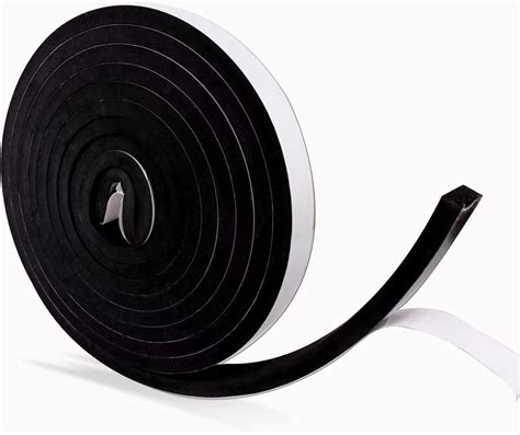 High Density Weather Stripping - 1 Inch Wide x 3/8 Inch Thick, Self ...