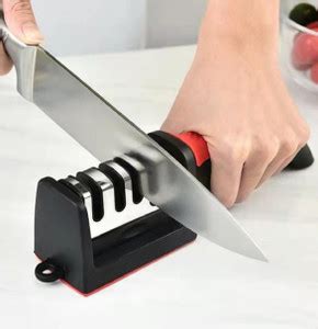 My Machine 3-Stage professional Manual Knife Sharpener for Kitchen ...