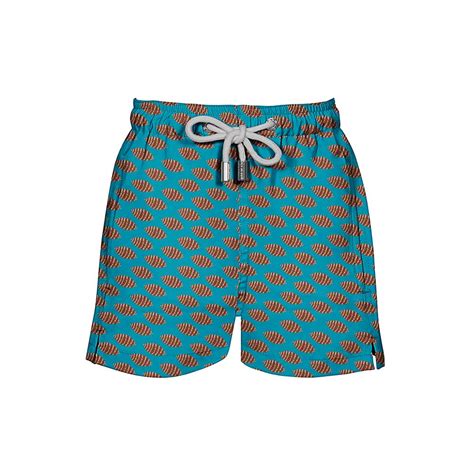 House of Malabaar | HOM printed swim shorts for boys - Coco