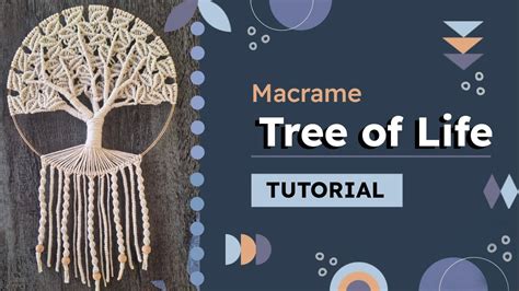 Macrame Tree of Life Tutorial On 8 Inch Hoop 的图像结果
