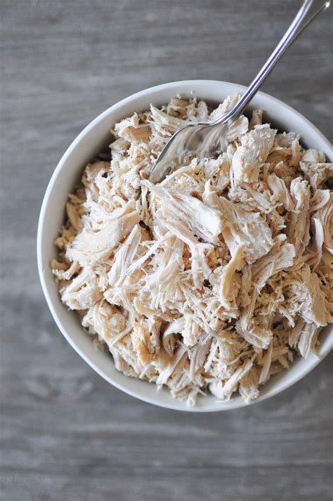 Slow Cooker Shredded Chicken Recipe - Fed & Fit