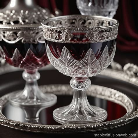 rich textures on both wine glass and tray Prompts | Stable Diffusion Online