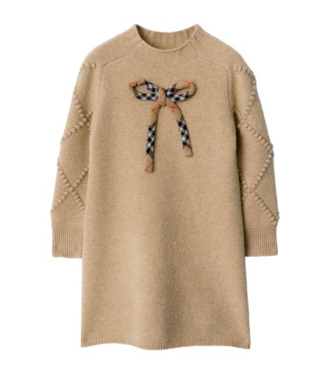 Burberry Kids Beige Wool-Cashmere Sweater Dress (3-12 Years) | Harrods IN