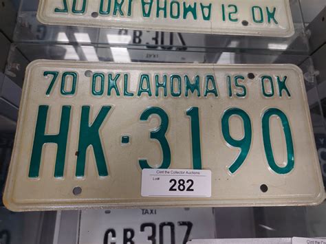 1970 OKLAHOMA LICENSE PLATE